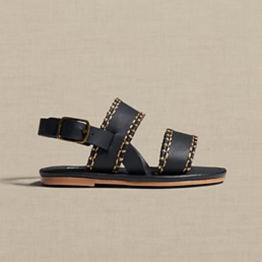 Banana Republic Black Baby Walker Sandals